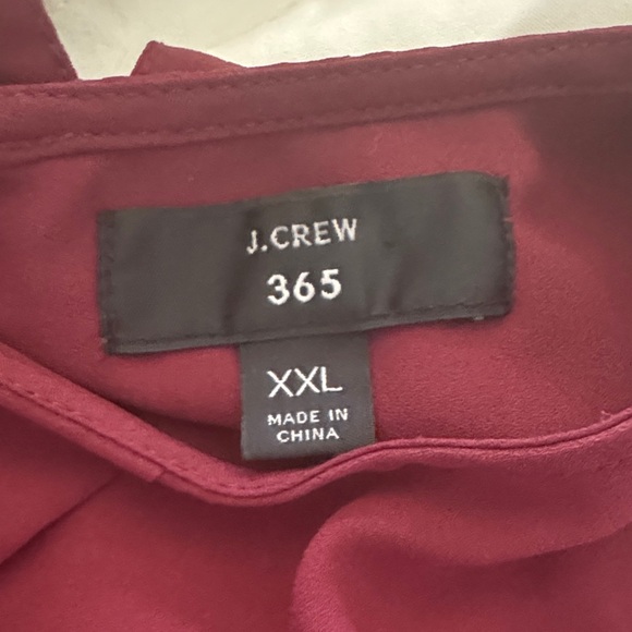 J Crew-Elegant Burgundy Women's Top-SZ XXL - Picture 3 of 4